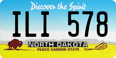 ND license plate ILI578