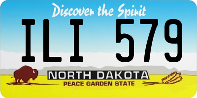 ND license plate ILI579