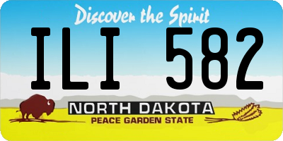 ND license plate ILI582