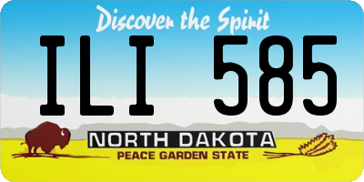 ND license plate ILI585