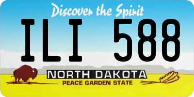 ND license plate ILI588