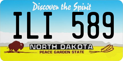 ND license plate ILI589