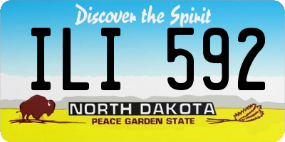 ND license plate ILI592