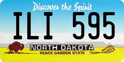 ND license plate ILI595