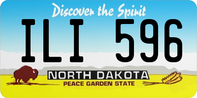 ND license plate ILI596