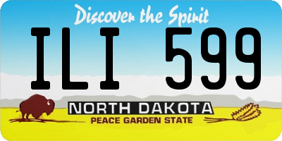 ND license plate ILI599