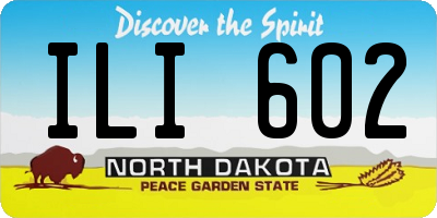 ND license plate ILI602
