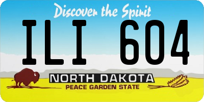 ND license plate ILI604