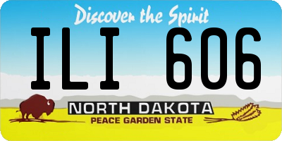 ND license plate ILI606