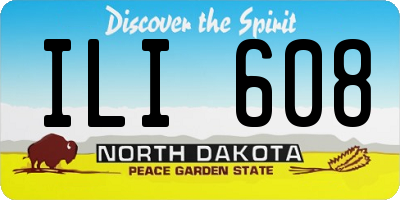 ND license plate ILI608