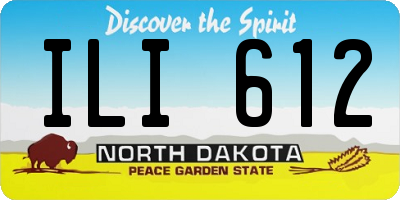 ND license plate ILI612