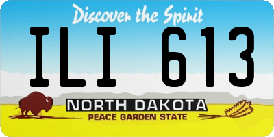 ND license plate ILI613
