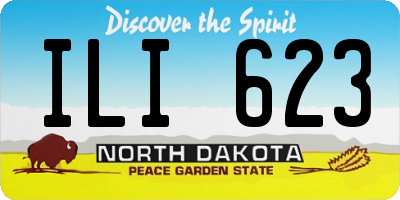 ND license plate ILI623