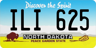 ND license plate ILI625