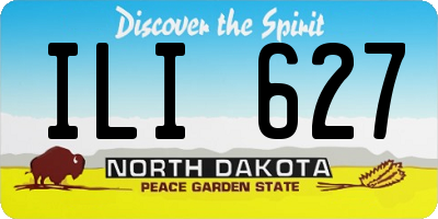 ND license plate ILI627