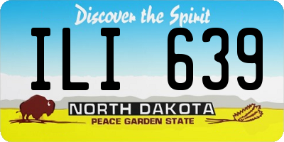 ND license plate ILI639