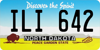 ND license plate ILI642