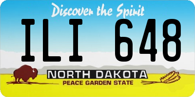 ND license plate ILI648
