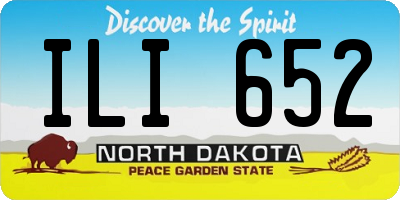 ND license plate ILI652