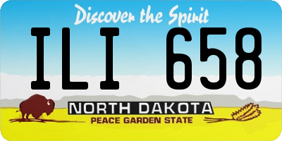 ND license plate ILI658