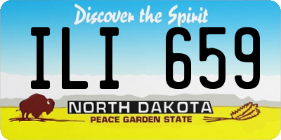 ND license plate ILI659