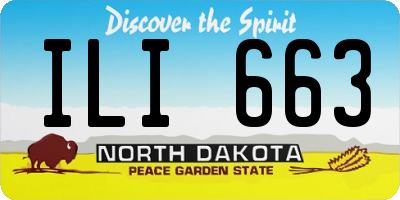 ND license plate ILI663