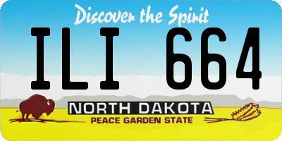 ND license plate ILI664