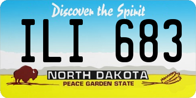 ND license plate ILI683