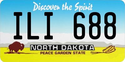 ND license plate ILI688
