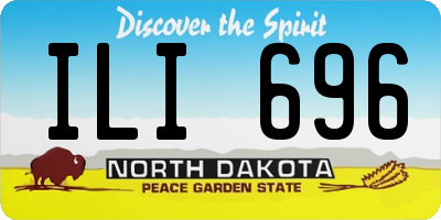 ND license plate ILI696