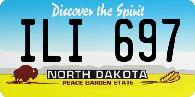ND license plate ILI697
