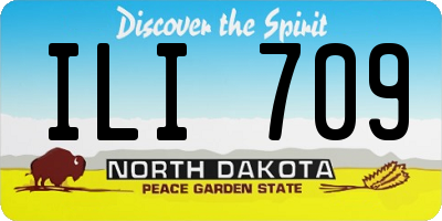ND license plate ILI709