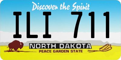 ND license plate ILI711