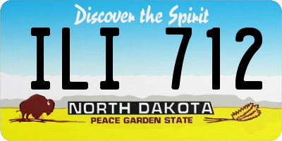ND license plate ILI712