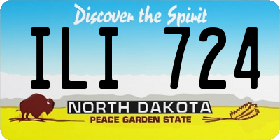ND license plate ILI724