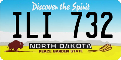 ND license plate ILI732