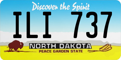 ND license plate ILI737