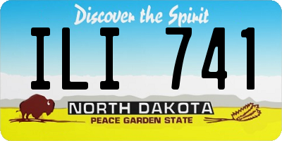 ND license plate ILI741