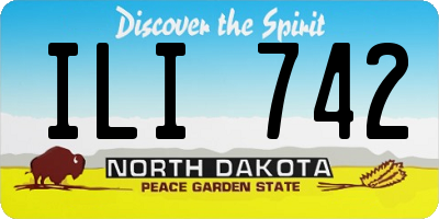 ND license plate ILI742