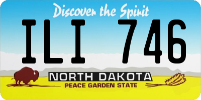 ND license plate ILI746