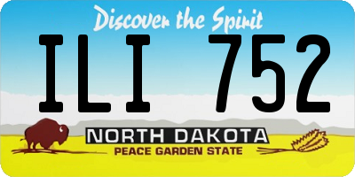 ND license plate ILI752