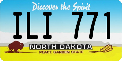ND license plate ILI771