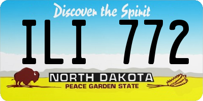 ND license plate ILI772