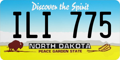 ND license plate ILI775