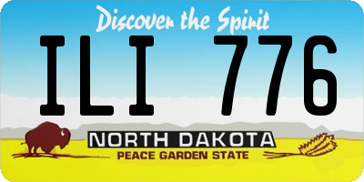 ND license plate ILI776