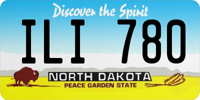 ND license plate ILI780