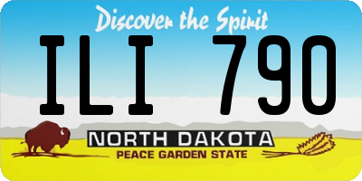 ND license plate ILI790