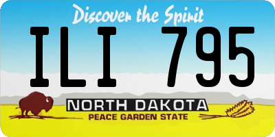 ND license plate ILI795
