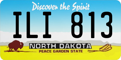 ND license plate ILI813