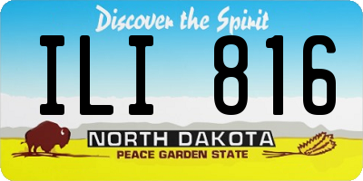 ND license plate ILI816